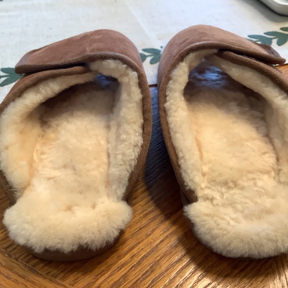 LAMO Ladies Sheepskin Wrap Slippers Chestnut Size XL. 9-10 - Picture 8 of 12